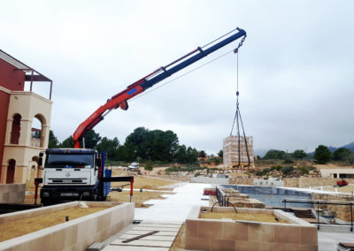 Trabajos en profundidad con cabrestante