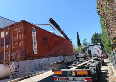 Transporte de contenedor